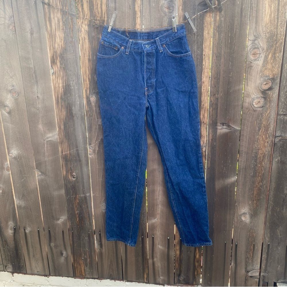 Levi's 17501 vintage made in USA Women's High Rise Jeans in Deep Blue size 11